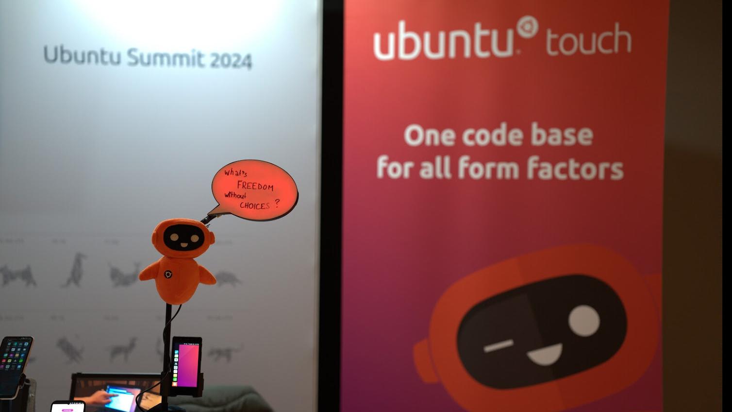 Yumi standing and saying: "What's freedom without choice?"